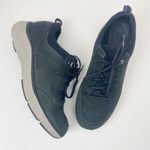 Clarks Wavewalk Wave 2.0 Waterproof Black Leather Lace Up Sneaker Women Size 10M